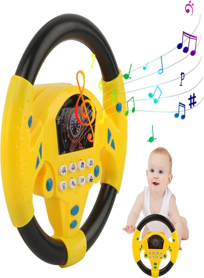 SHREETA Interactive Baby Steering Wheel Toy with Realistic Car Sounds, Music Buttons - Fun Driving Simulator for Toddlers, Perfect for Enhancing Kids’ Motor Skills & Imaginative Play - Image 3